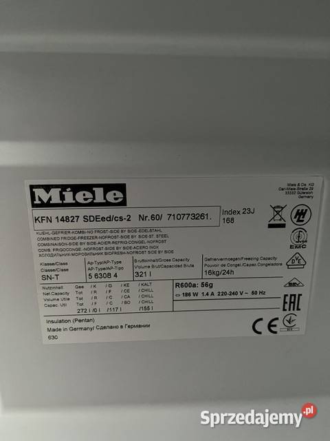 LodówkoZamrażarka Miele KFN 14827 SDE Brodnica