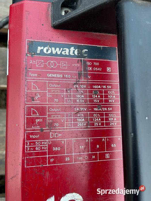 Spawarka inwertorowa Rowatec Genesis 160A Tuliszków