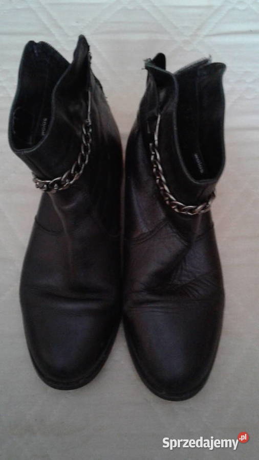 Botki Skórzane Wojas rozmiar 37 24cm Łomża sprzedam