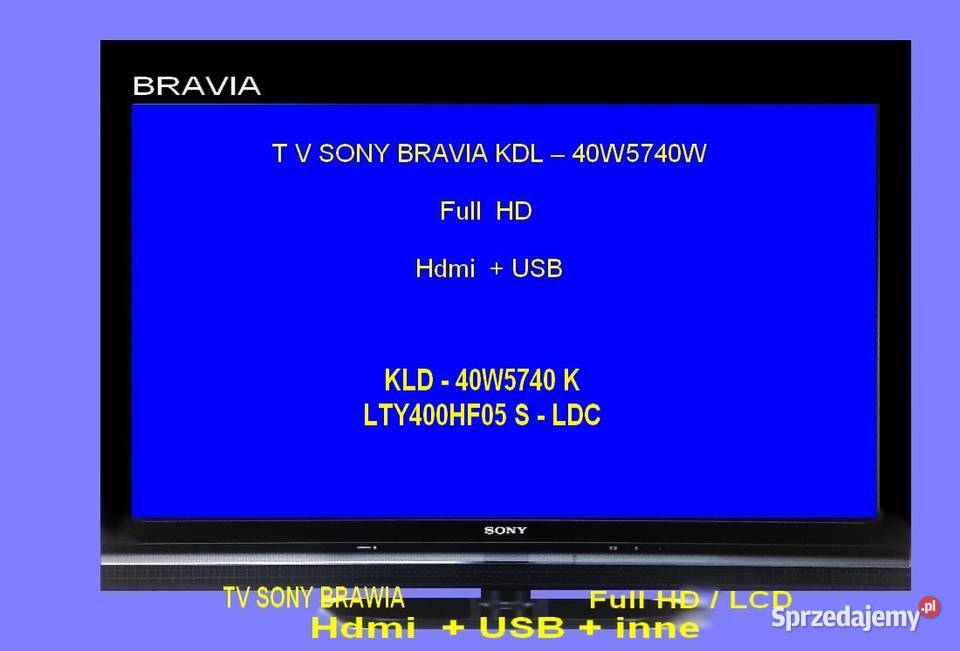 T V SONY BRAVIA KDL 40 W 5740 W łódzkie