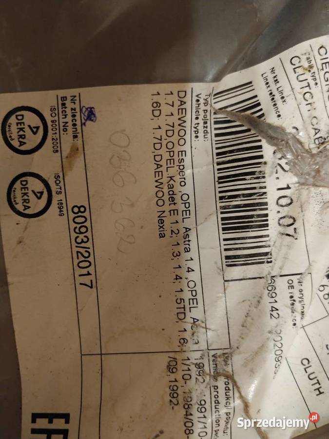 4 linki sprzęgła corsa b astra f sprzęgła Układ napędowy kujawsko-pomorskie Żnin