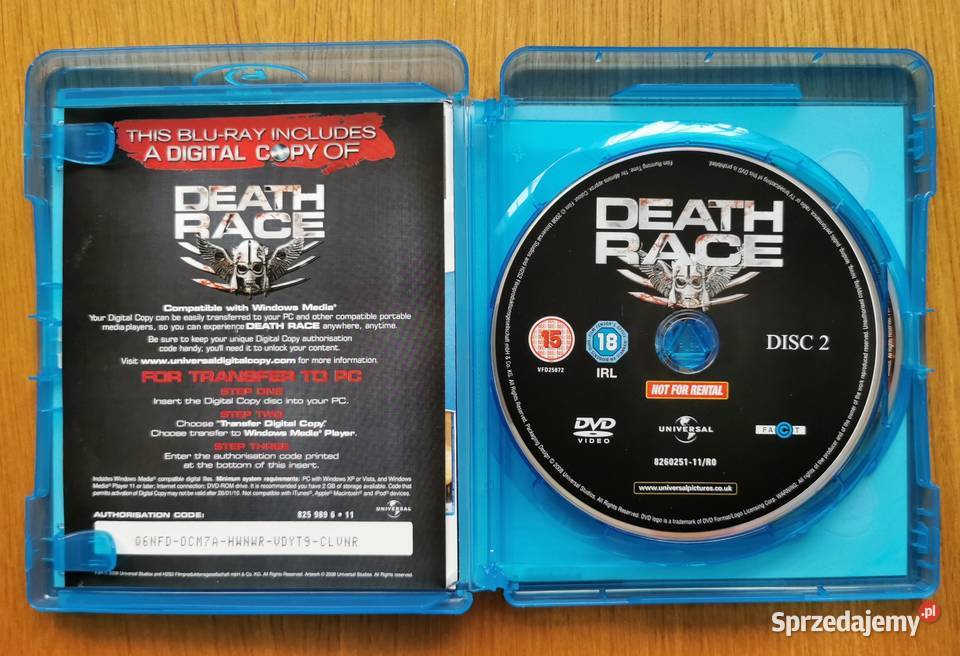Death Race Wyścig Śmierci Bluray DVD En 2008 Parzęczew