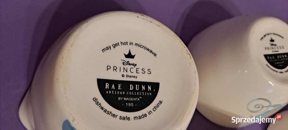 Disney Princess Kopciuszek RAE DUNN zestaw