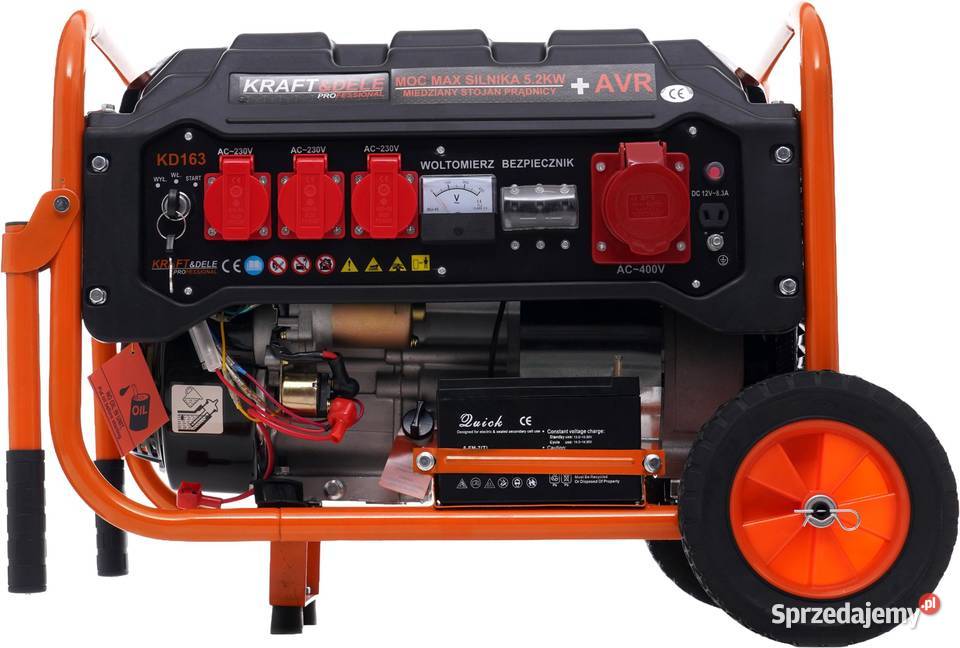 Agregat prądotwórczy 3500W 12230V380V KD163 Narzędzia sprzedam