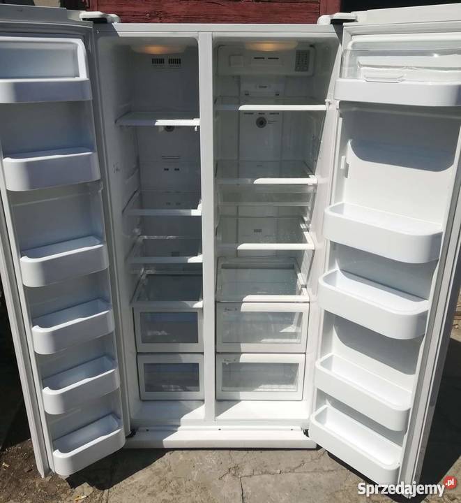 odówka Samsung Side by Side biały połysk stan Warszawa