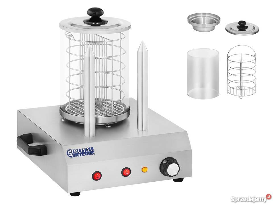 Parowy podgrzewacz na 30 parówek 2 sztangi na