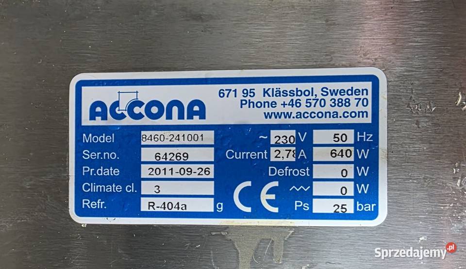 Szafa chłodniczomroźnicza 39261 Warszawa