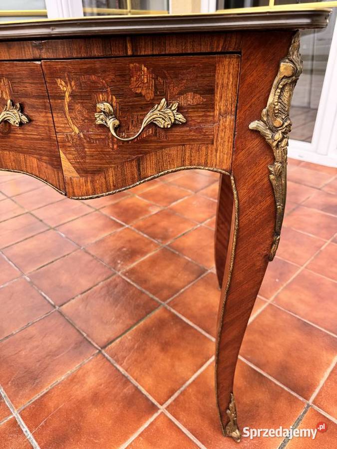 Biurko francuskie ludwik XV barokowe antyk Sulbiny