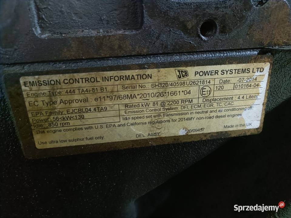 silnik JCB 444 2014r