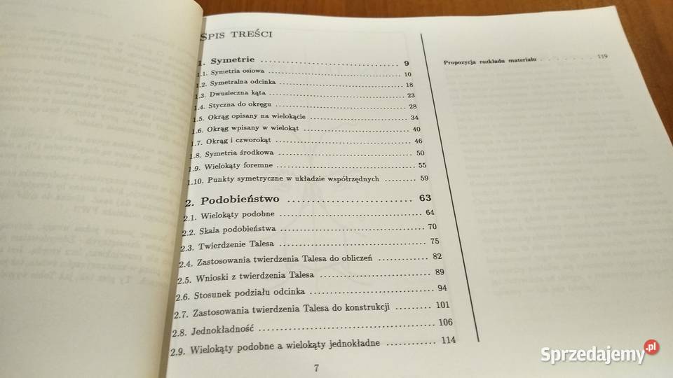 Geometria 7 podręcznik klas VII książka Gdańsk