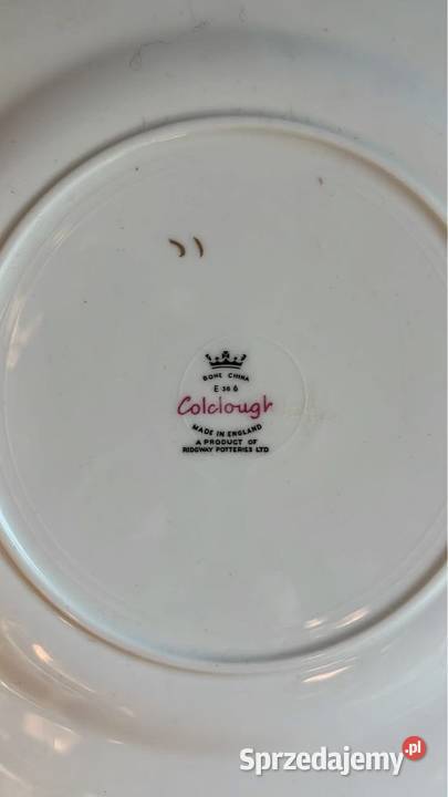 Patera Syg Colclough Made in England Biała Gdańsk