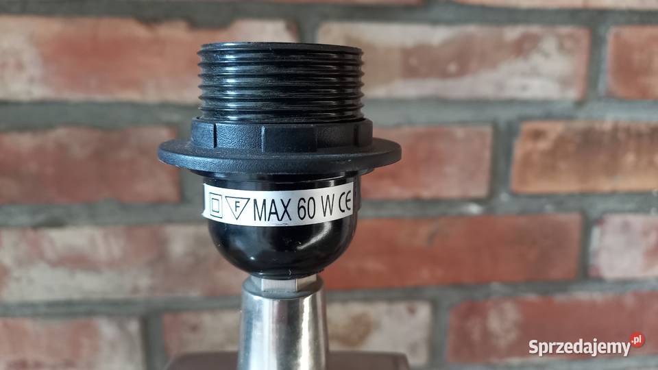 Lampka metalowa niklowana Srebrna Stołowa Lampy stołowe i nocne Gawroniec