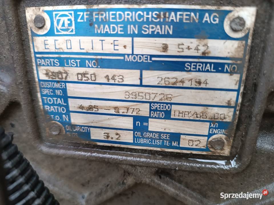 Skrzynia biegów ecolite s542 daf Man mercedes ON Kalisz