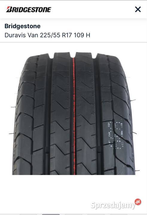 4x opony Bridgestone Duravis Van 22555R17 Kórnik
