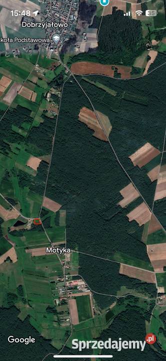Sprzedam działkę budowlaną 4669 m spokojna i 59zł/m2 Dobrzyjałowo
