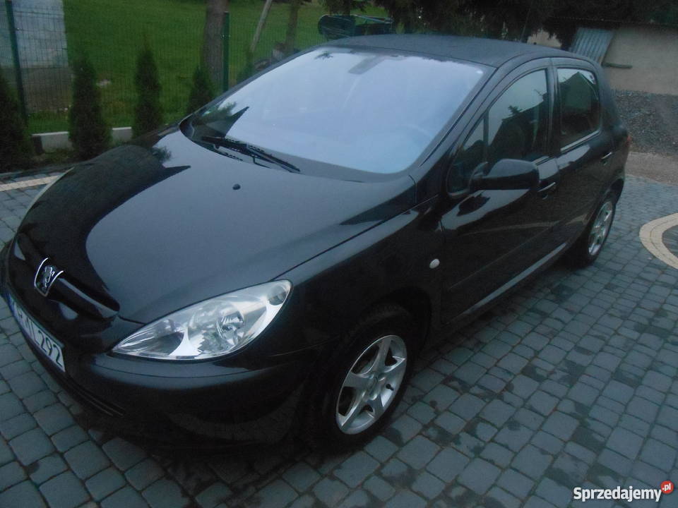 PEUGEOT 307 16 BENZYNA CZARNY STAN KLIMA ABS ESP Rok produkcji 2004 Luborzyca sprzedam