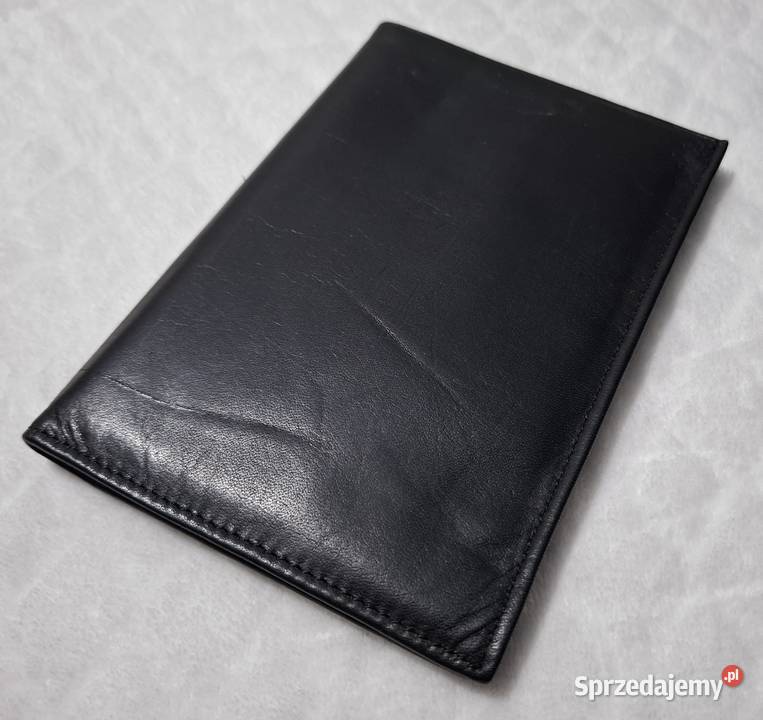 Portfel czarny wkładka na dokumenty 105x21 Czeladź