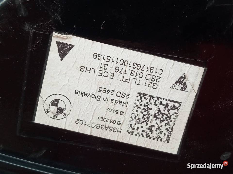 LAMPA TYŁ LEWA KOMBI TOURING LIFT H35A3BC7102 Rok produkcji 2023
