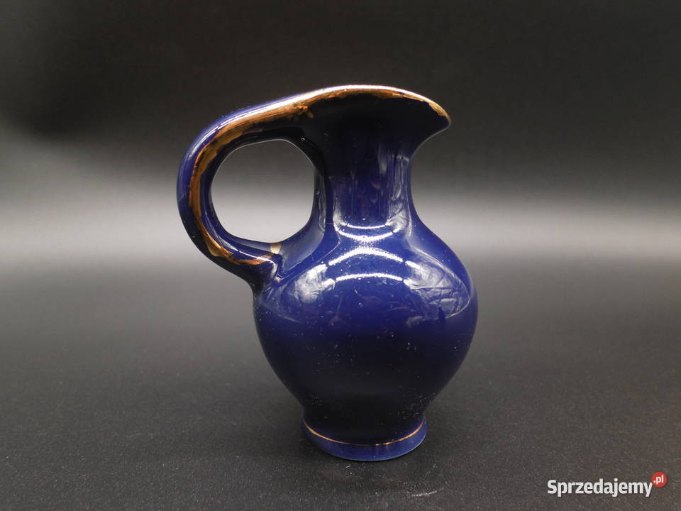 Porcelanowy wazonwazonik kobaltowy Raszków