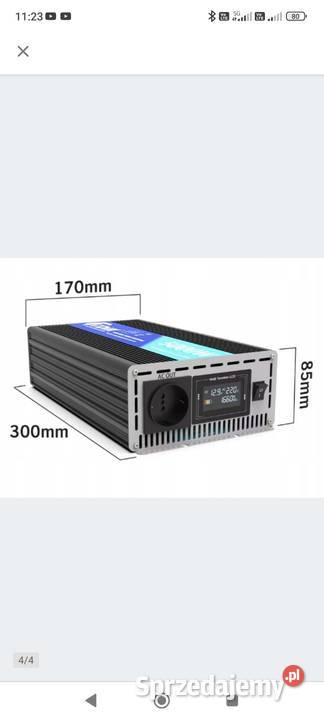 Falownik przetwornica 5000W 12V na 220V Czysta Pozostałe Strzyżów