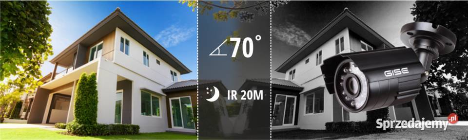 KOMPLETNY ZESTAW DO MONITORINGU 4x Kamera 5Mpx