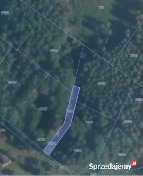 Działki budowlane na Mazurach Kotkowo gm Łukta 1497m2