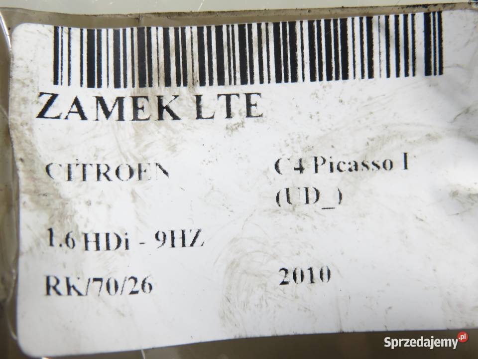ZAMEK LEWY TYLNY CITROEN C4 Picasso I UD