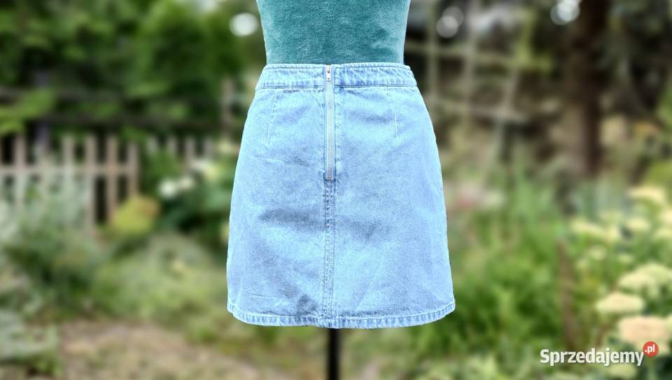 Spódnica mini HM 34 XS 36 S denim jeans mini Szczecin
