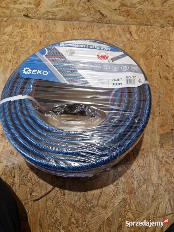 Wąż ogrodowy 4 Warstwowy 34 30m GEKO Węże wielkopolskie Głogowa