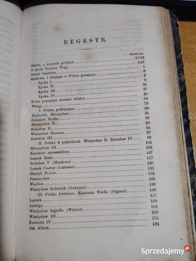 Historya Książąt i Królów PolskichWyciąg z wielkopolskie Iwno sprzedam