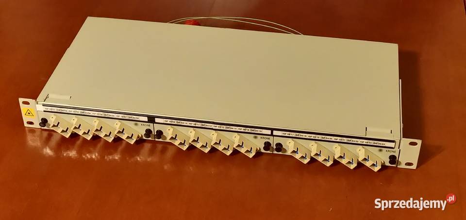Zestaw przełącznic światłowodowych RACK 19 KRONE Wólka Brzózka sprzedam