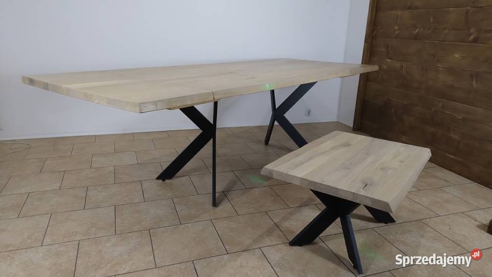stoł rozkładany lity dąb i stolik kawowy Niegowonice sprzedam