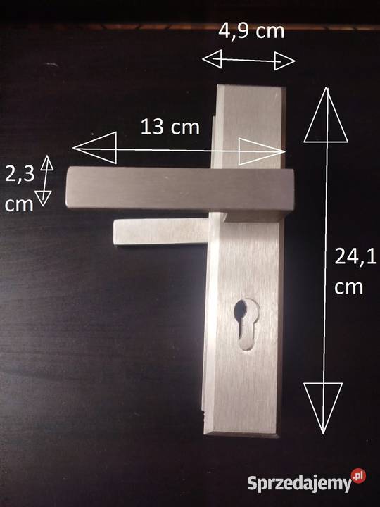 Klamka drzwiowa zewnętrzna ALUMINIOWA długi Częstochowa sprzedam