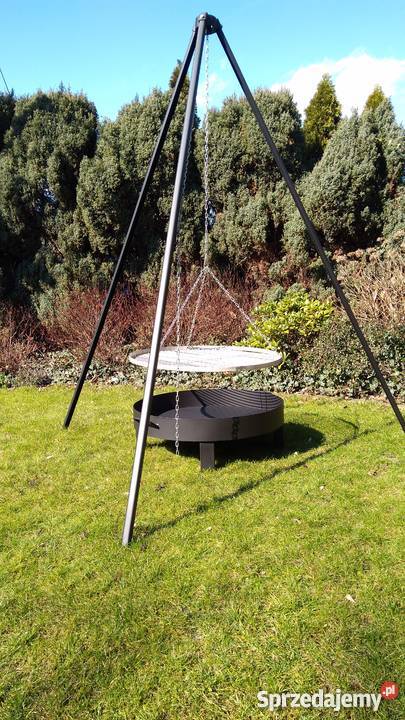 Palenisko solidne 3mm blacha duże trójnóg ruszt Poznań