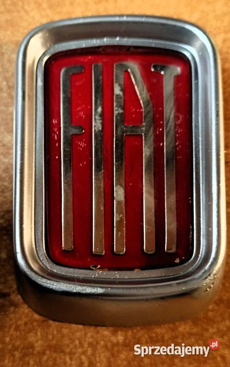 Znaczek FIAT Emblemat Plastik Galwanizowany Prl podkarpackie