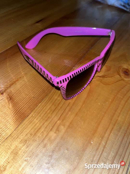 mocno przyciemniające fioletowe okulary Poznań