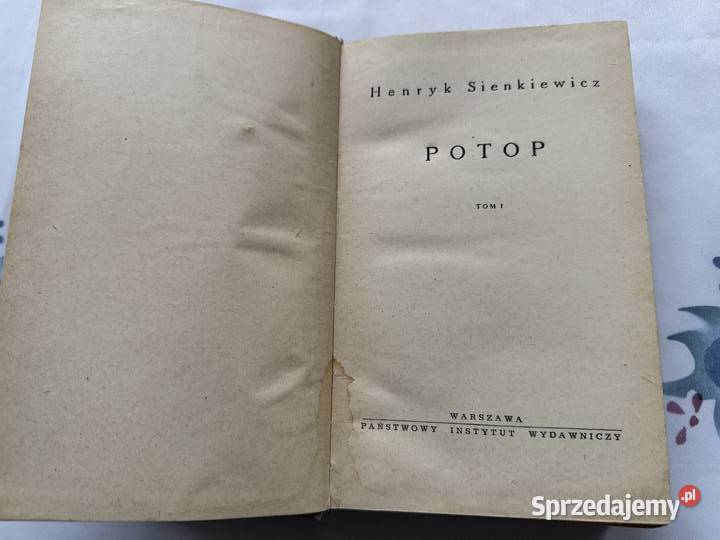 Potop3 tomyksiazka Proza i poezja Kultura i Rozrywka lubelskie Lublin