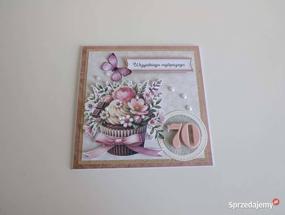 Kartka ręcznie robiona na urodziny 01 Łódź