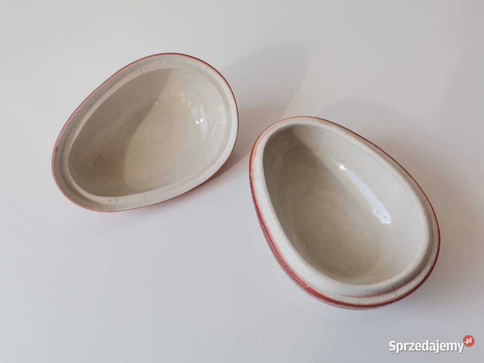 Stara przedwojenna bomboniera Jajo z kurczakiem Antyki, Sztuka, Kolekcje śląskie Katowice