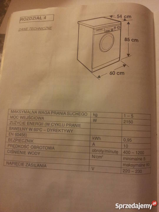 sprzedam Pralkę Candy Activa 1200 obrotów 5