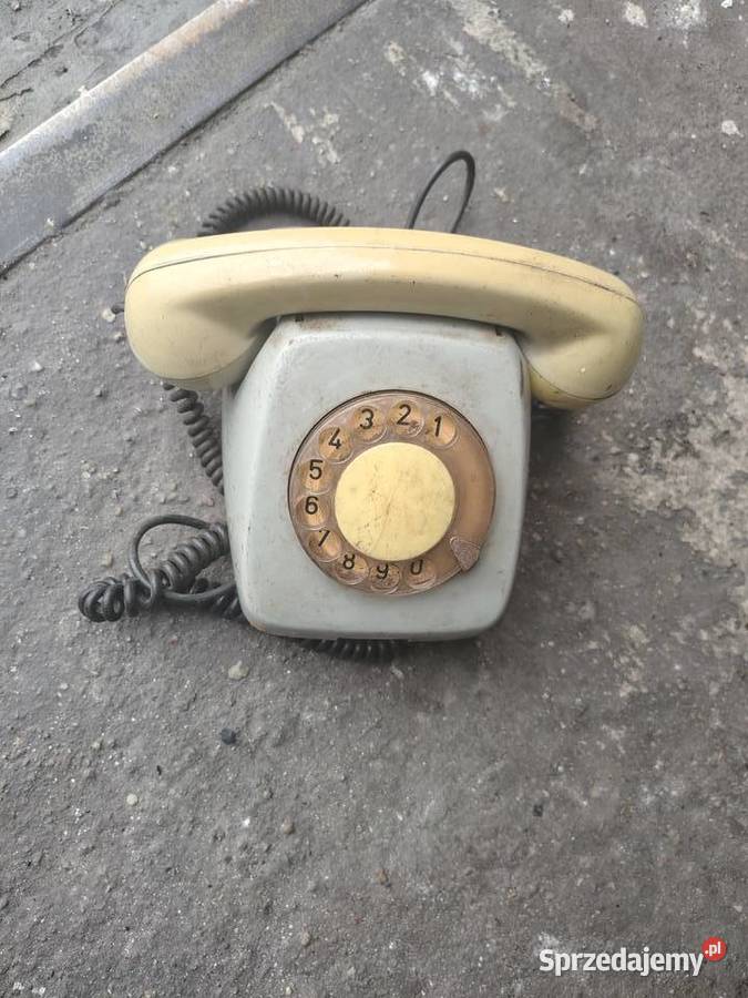 SPRAWNY legenda PRL Telefon tarcza kręcony antyk