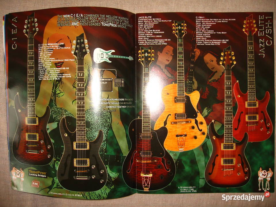 Schecter Guitar Research 2004 guitar catalog pomorskie Kępice