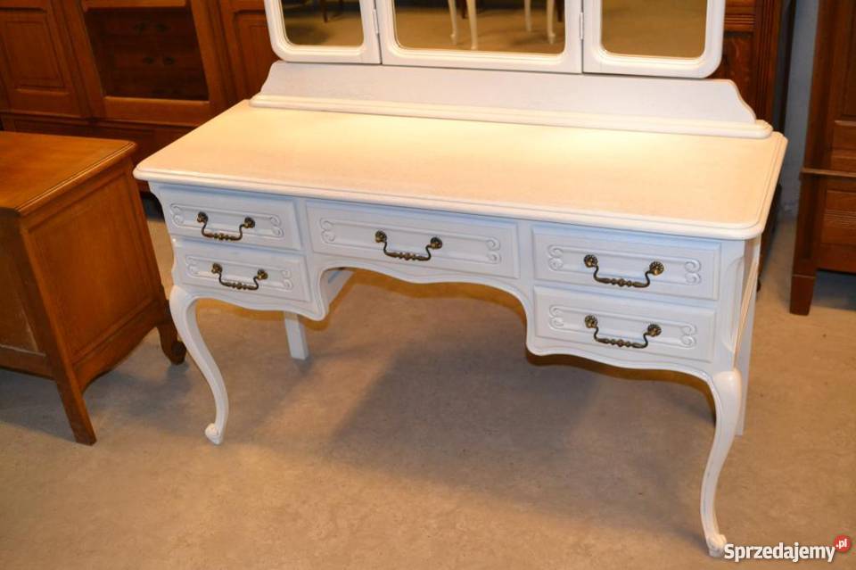 Piękna bielona toaletka ludwikowskasklep Dąbrowa