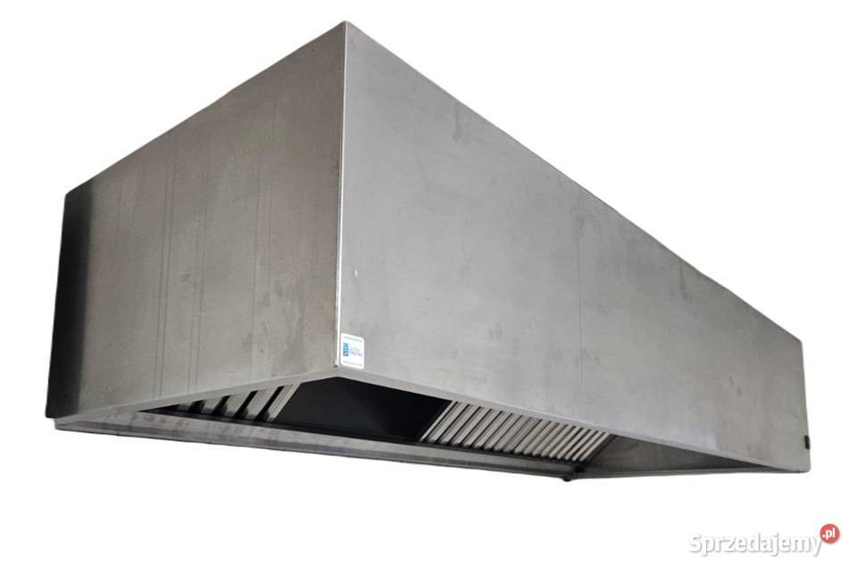 Okap nierdzewny przyścienny 192x80