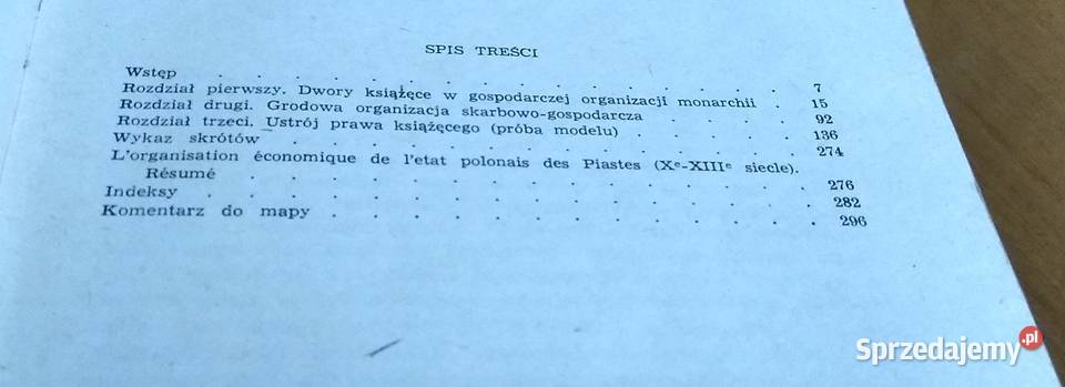 Organizacja gospodarcza państwa piastowskiego Gdańsk sprzedam