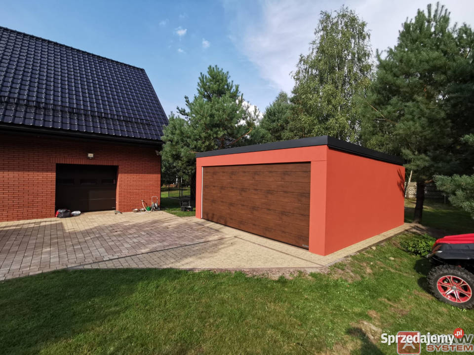 Garaż blaszany tynkowany na zgłoszenie mazowieckie Warszawa