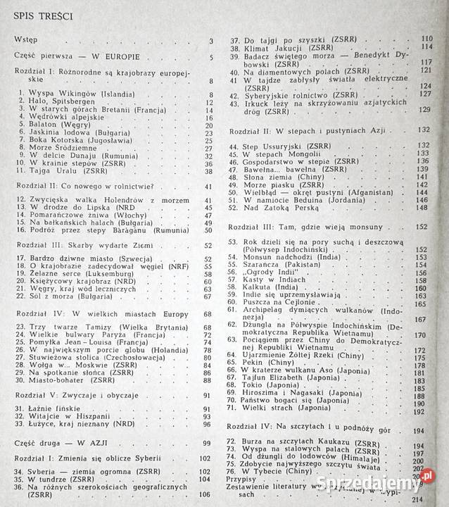 Na wielkim lądzie Wypisy geograficzne kl 7 I Rok wydania 1972 Chełm