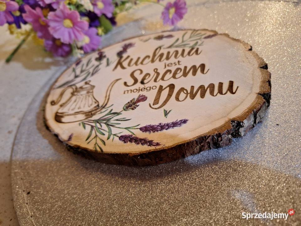 Podstawka z drewna zdobiona metodą decoupage podkarpackie Strzyżów