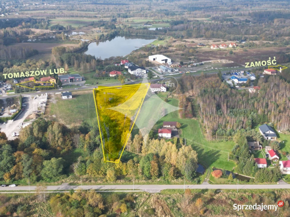 Działka komercyjna krajowej 17 i S17 Dąbrowa Tomaszowska sprzedam