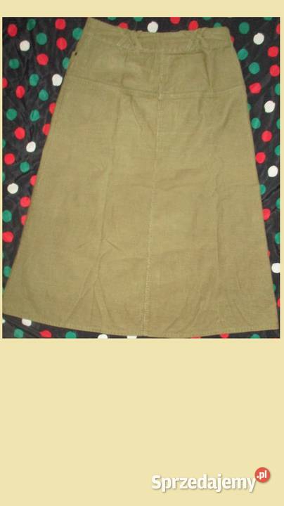 Spónica midi HM 40 szruks oliwkowa Spódnice i sukienki Łódź